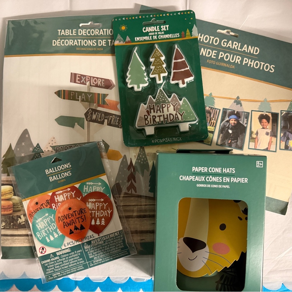 Amscan wilderness party decorations. All new.